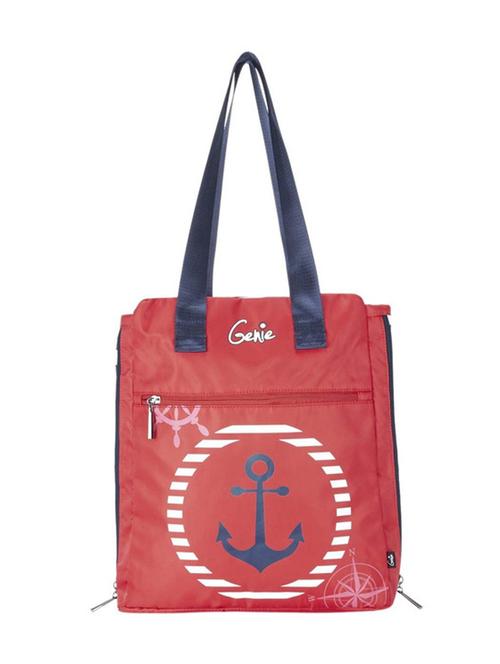 red polyester tote - 17417652 - Very Small Image - 1