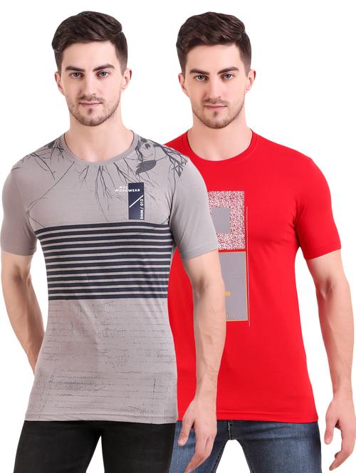 multi colored printed t-shirts combo - 17417772 - Very Small Image - 1