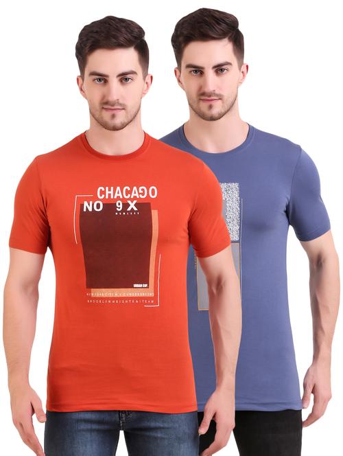 multi colored printed t-shirts combo - 17417842 - Very Small Image - 1