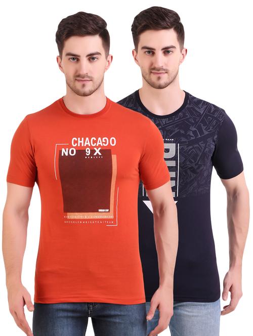 multi colored printed t-shirts combo - 17417843 - Very Small Image - 1