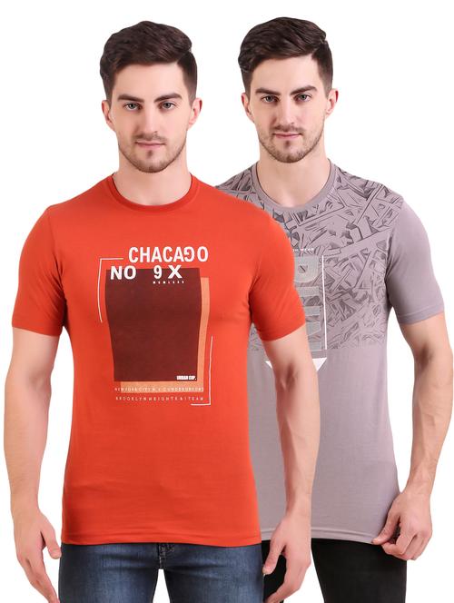 multi colored printed t-shirts combo - 17417844 - Very Small Image - 1