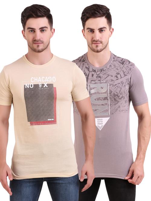 multi colored printed t-shirts combo - 17417859 - Very Small Image - 1