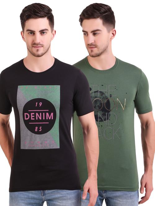 multi colored printed t-shirts combo - 17417888 - Very Small Image - 1