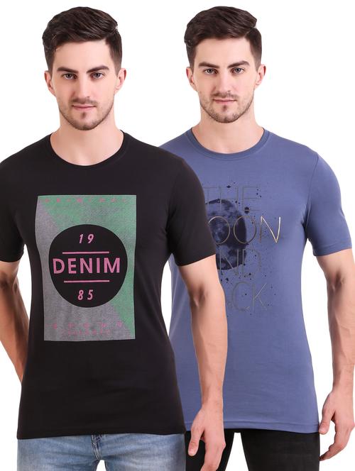 multi colored printed t-shirts combo - 17417890 - Very Small Image - 1