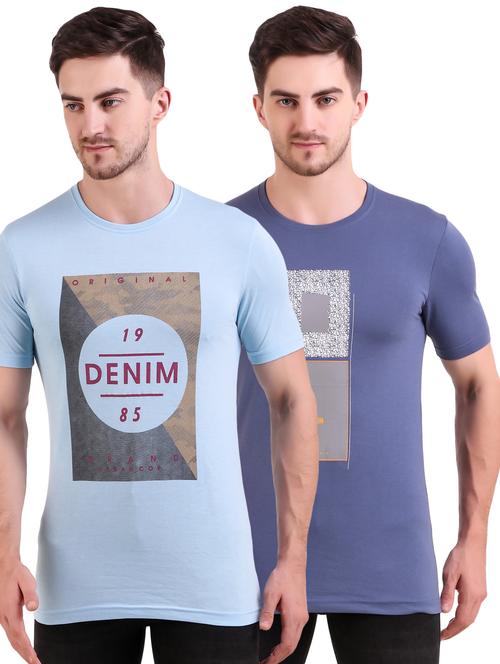 multi colored printed t-shirts combo - 17417896 - Very Small Image - 1