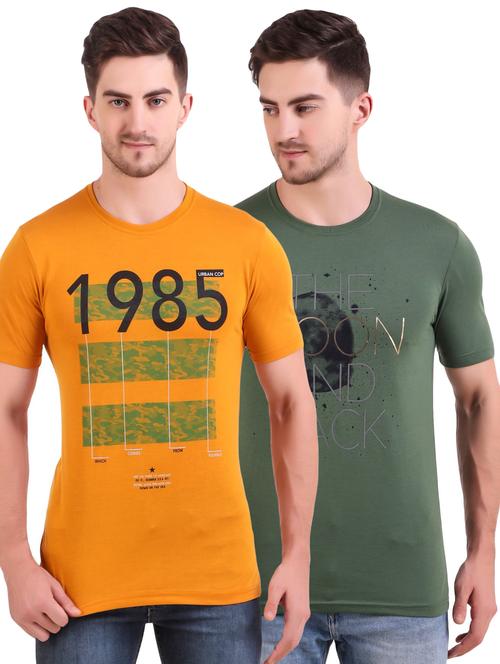multi colored printed t-shirts combo - 17417939 - Very Small Image - 1