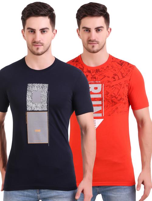 multi colored printed t-shirts combo - 17417944 - Very Small Image - 1