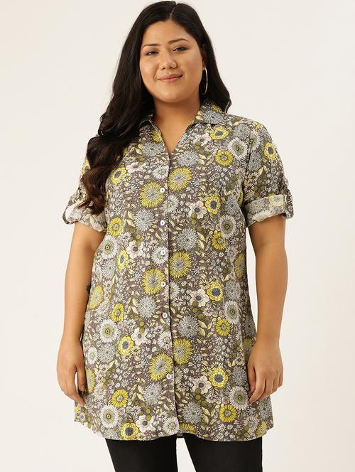 short sleeves plus shirt - 17418105 - Very Small Image - 1