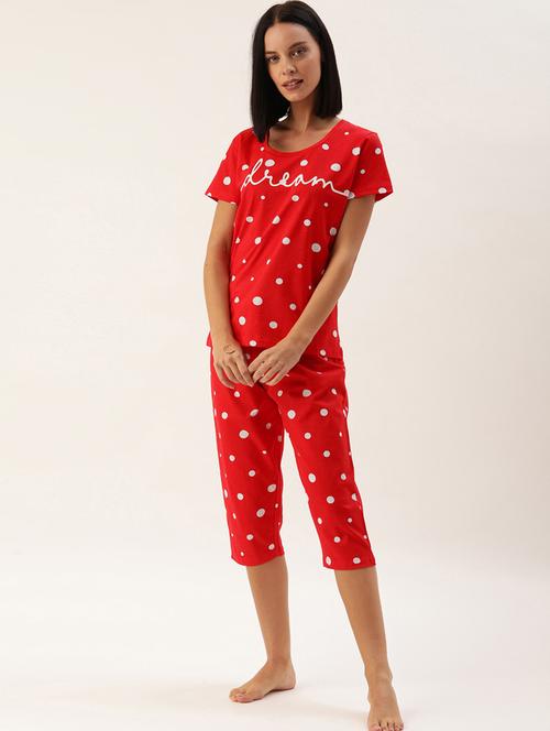 printed nightwear capri set - 17418718 - Very Small Image - 1