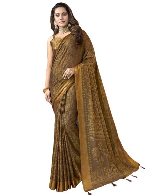 floral printed saree - 17419841 - Very Small Image - 1