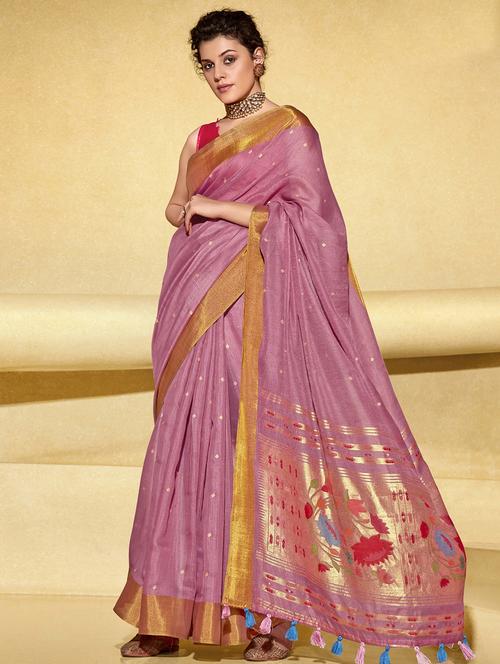 floral printed saree with blouse - 17419899 - Very Small Image - 1