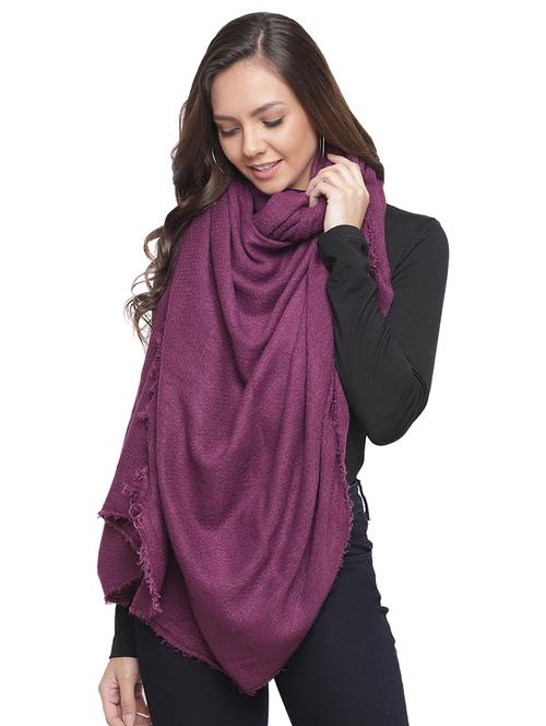 purple wool stole - 17420094 - Very Small Image - 1
