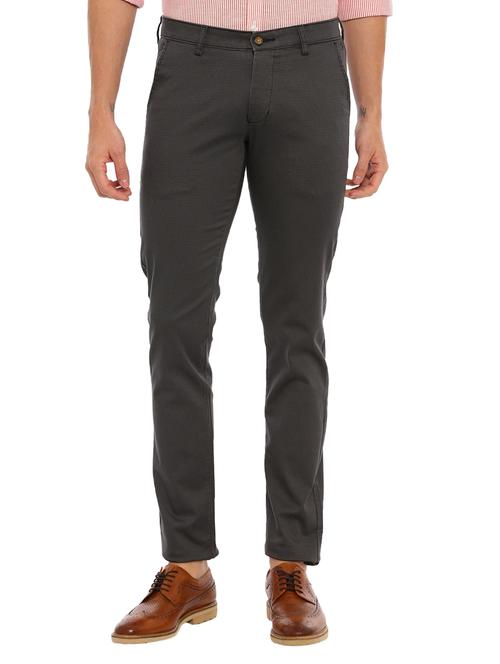 grey textured chinos - 17420299 - Very Small Image - 1