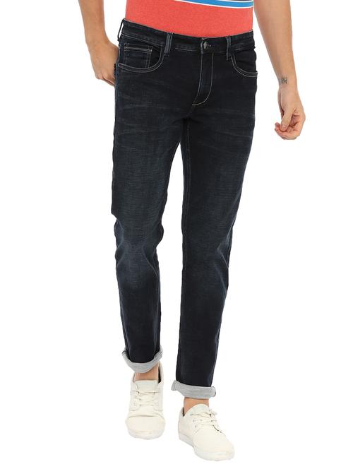 dark blue light washed denim jeans - 17420302 - Very Small Image - 1
