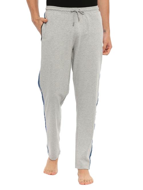 grey side striped full length track pant - 17420601 - Very Small Image - 1
