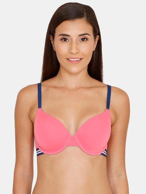 contrast strap t-shirt bra - 17420956 - Very Small Image - 1