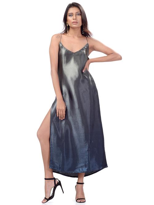 high slit backless dress - 17421539 - Very Small Image - 1