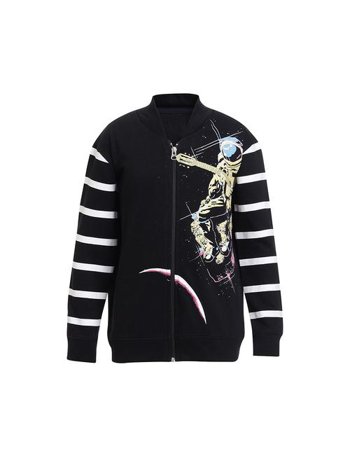blue polyester bomber jackets - 17422059 - Very Small Image - 1
