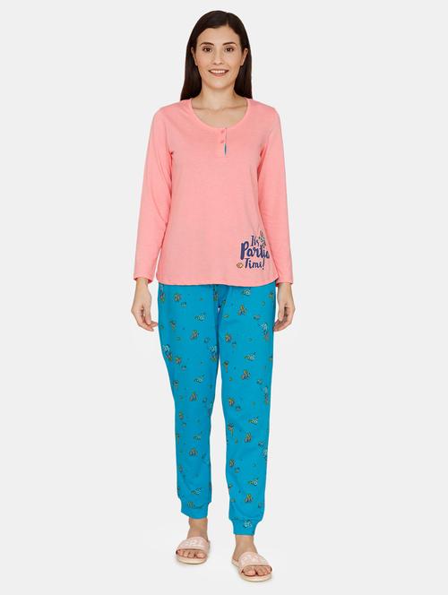multi colored cotton pyjama nightwear set - 17422224 - Very Small Image - 1