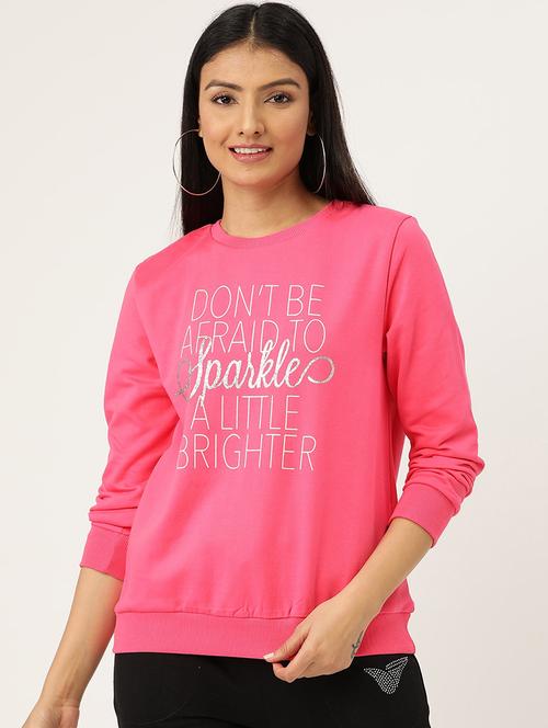 typographic print sweatshirt - 17422293 - Very Small Image - 1
