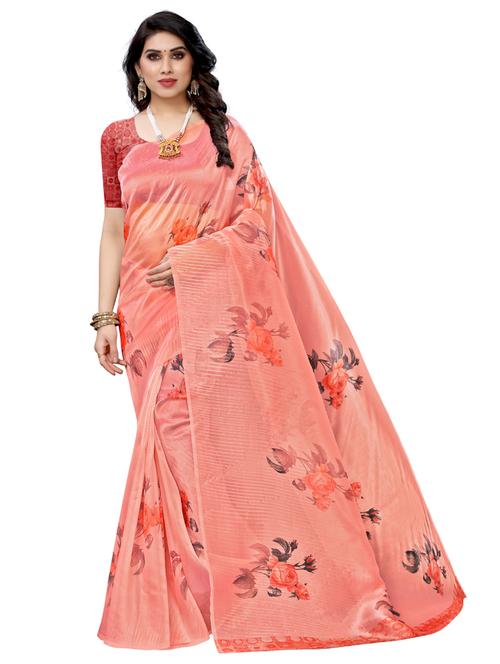 floral printed saree - 17422499 - Very Small Image - 1