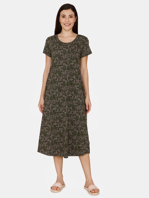 grey cotton sleepshirts - 17422811 - Very Small Image - 1