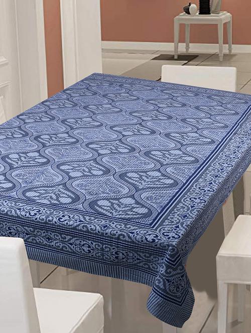 cotton jaipuri 6 seater table cloth cover - 17423363 - Very Small Image - 1
