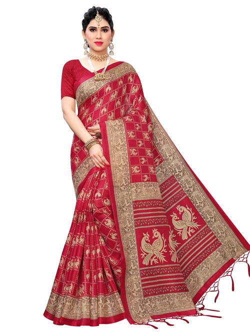 conversational printed saree - 17424050 - Very Small Image - 1