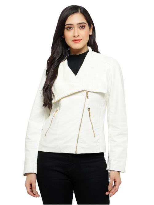 zip up leather jacket - 17424277 - Very Small Image - 1