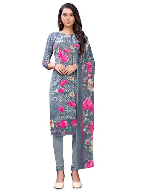 printed unstitched suit - 17424419 - Very Small Image - 1