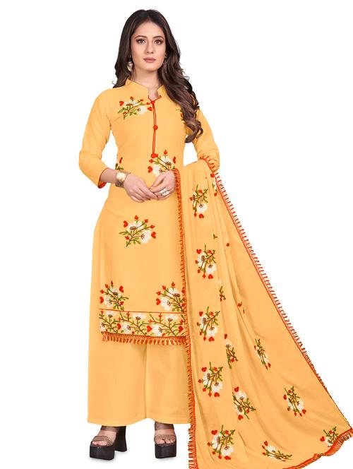 palazzo unstitched suit - 17424441 - Very Small Image - 1