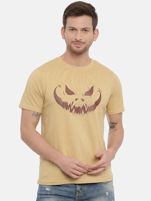 lemon sherbet cotton front print tshirt - 17424549 - Very Small Image - 1
