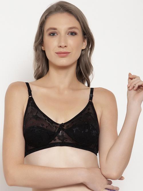 lace panel regular bra - 17425136 - Very Small Image - 1