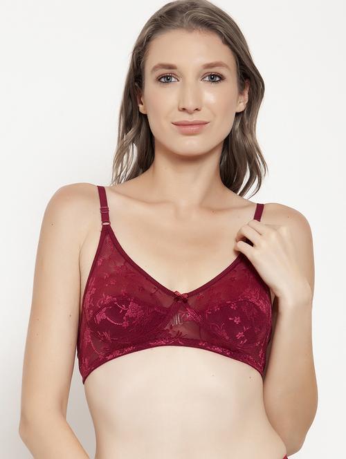lace panel regular bra - 17425139 - Very Small Image - 1