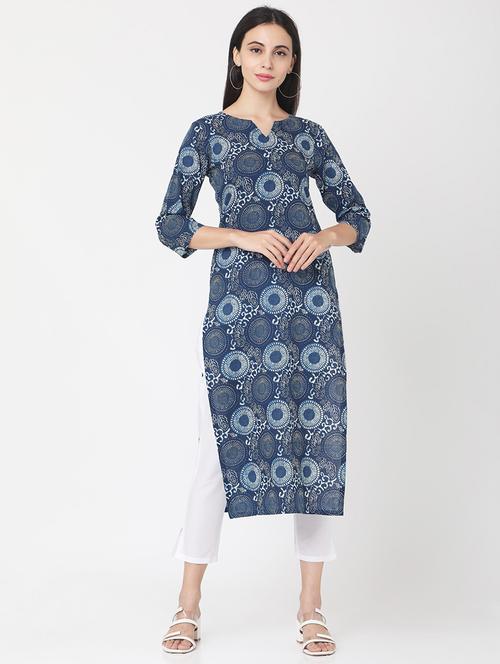 printed kurta pant set - 17425157 - Very Small Image - 1
