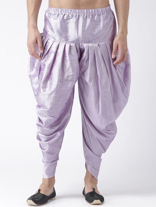 lavender solid dhoti - 17425499 - Very Small Image - 1