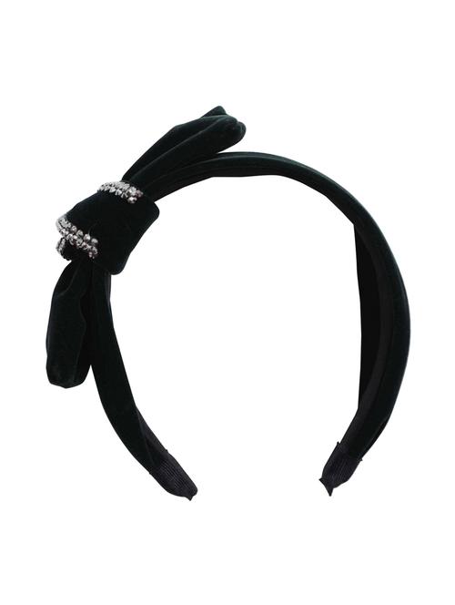 vembley green solid stylish and classic hairband for women - 17425559 - Very Small Image - 1