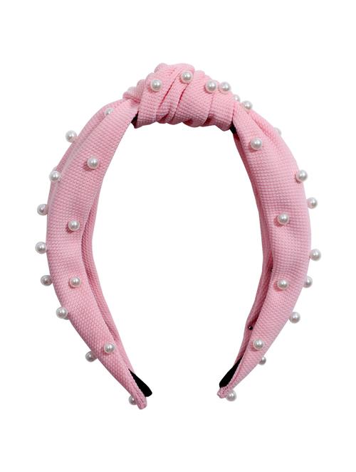 vembley light pink embellished stylish and classic hairband for women - 17425566 - Very Small Image - 1