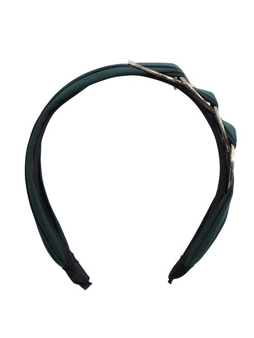 vembley green solid stylish and classic hairband for women - 17425616 - Very Small Image - 1