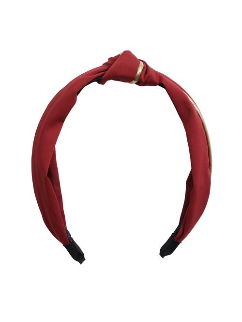 vembley red solid stylish and classic hairband for women - 17425622 - Very Small Image - 1