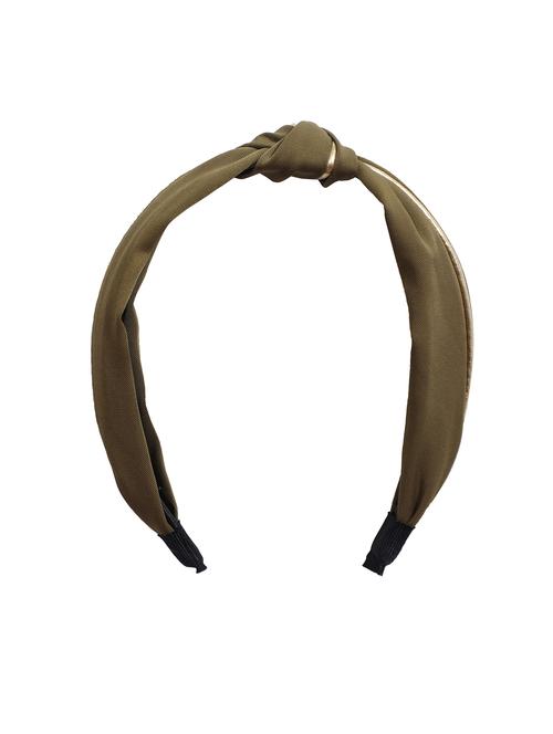 vembley olive green solid stylish and classic hairband for women - 17425623 - Very Small Image - 1