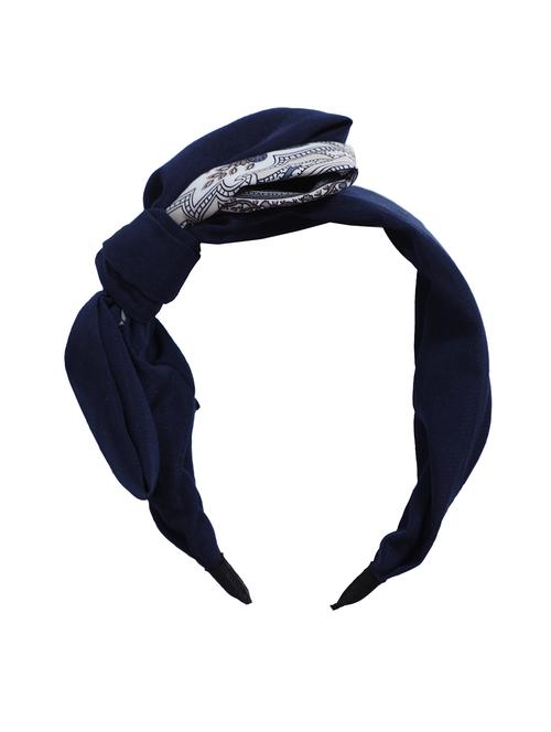 vembley blue solid stylish and classic hairband for women - 17425631 - Very Small Image - 1