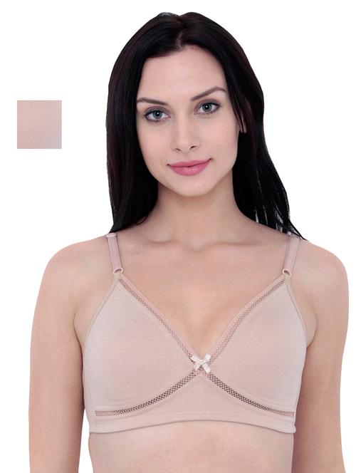 beige cotton bra - 17425861 - Very Small Image - 1