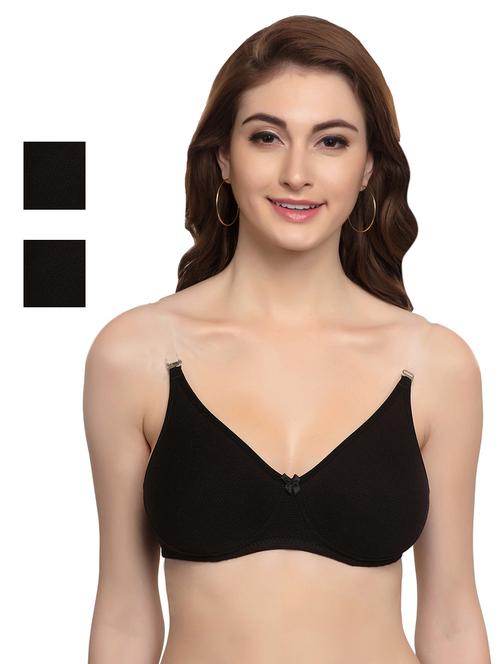 set of 3 solid bra - 17426093 - Very Small Image - 1