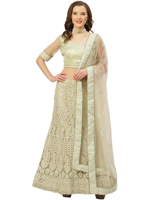pastel flared lehenga - 17426673 - Very Small Image - 1