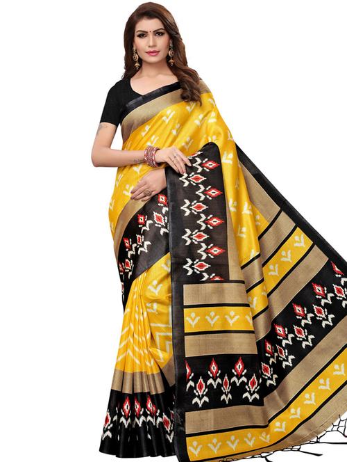 ikat printed saree - 17426891 - Very Small Image - 1