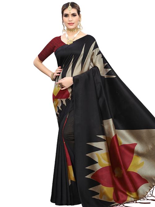 abstract printed saree with blouse - 17426897 - Very Small Image - 1