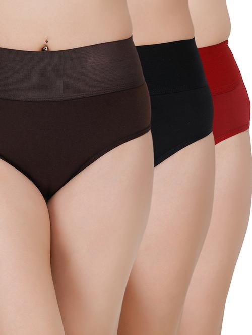 set of 3 solid hipster panty - 17427847 - Very Small Image - 1