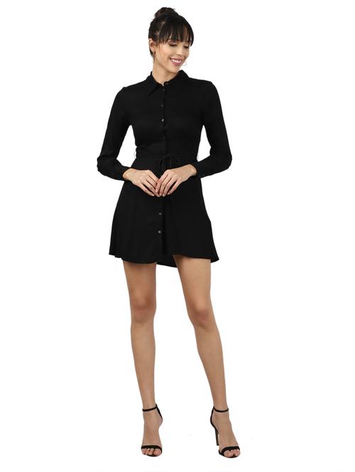 tie front button up dress - 17428147 - Very Small Image - 1