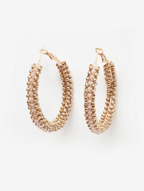 gold metal drop earring - 17428159 - Very Small Image - 1